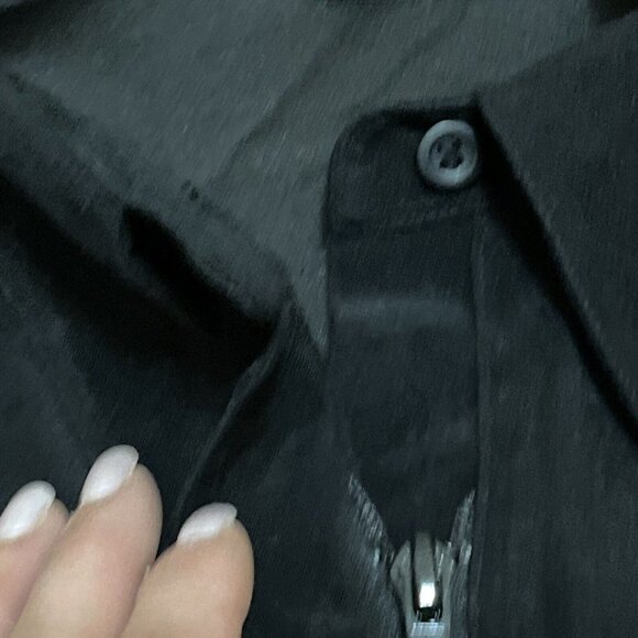 White Stag Microfiber Zip Up Shirt Jacket Shacket Womens Plus Size 26W Black NWT - Picture 6 of 12